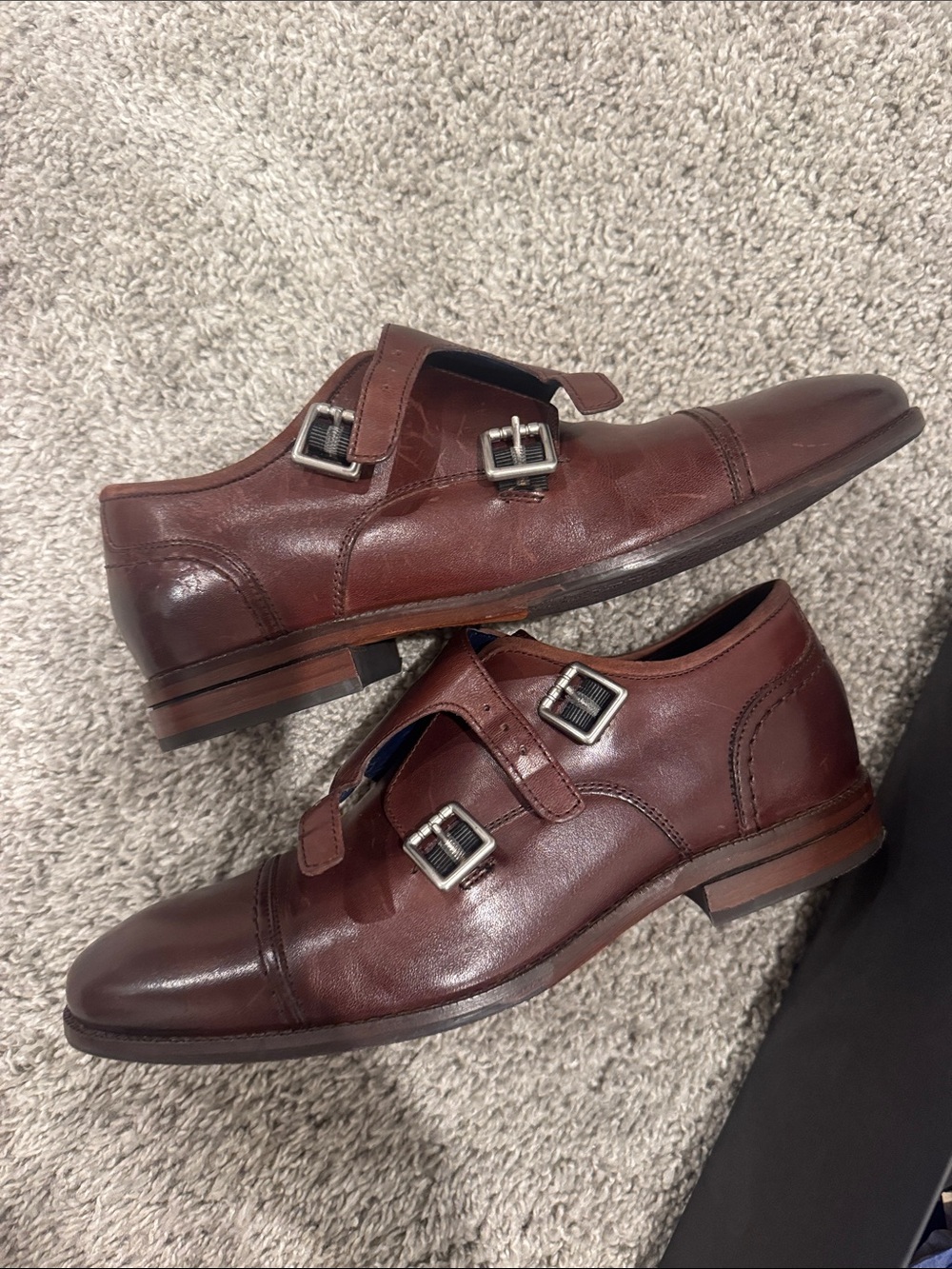 Cole Haan Men's Double Monk Strap Oxfords - Brown